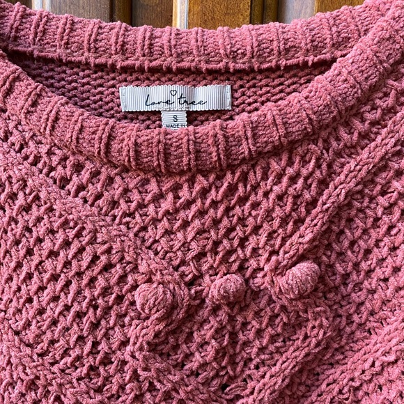 Love Tree Mauve Sweater, Size Small - Picture 3 of 4